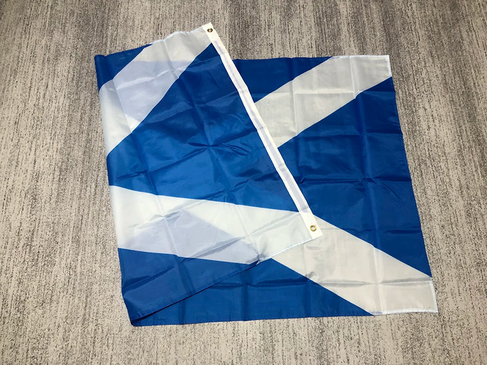 Scotland flag 90x150CM 3x5fts double penetration polyester Scottland Scotland Cross Flag Saint Andrew Banner For Decoration
