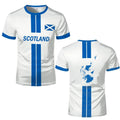 Scotland Flag Printed Jersey Men Fashion Football T-shirt Men's And Women's Casual Quick-drying And Breathable Training Uniform